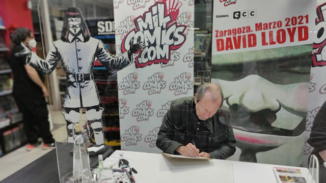 El dibujante David Lloyd en Zaragoza de la mano de Milcomics